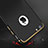 Funda Bumper Lujo Marco de Metal y Plastico para Apple iPhone 6S Plus Negro