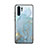 Funda Bumper Silicona Espejo Patron de Moda Carcasa K01 para Huawei P30 Pro Azul Cielo