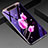Funda Bumper Silicona Gel Espejo Flores Carcasa para Samsung Galaxy A80