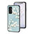 Funda Bumper Silicona Gel Espejo Flores Carcasa para Samsung Galaxy M13 4G