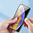 Funda Bumper Silicona Gel Espejo Flores Carcasa para Samsung Galaxy M53 5G