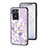 Funda Bumper Silicona Gel Espejo Flores Carcasa S01 para Oppo A57 4G