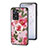 Funda Bumper Silicona Gel Espejo Flores Carcasa S01 para Oppo A57 4G