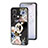 Funda Bumper Silicona Gel Espejo Flores Carcasa S01 para Oppo Reno8 5G