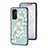 Funda Bumper Silicona Gel Espejo Flores Carcasa S01 para Samsung Galaxy F13 4G