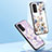 Funda Bumper Silicona Gel Espejo Flores Carcasa S01 para Samsung Galaxy F13 4G