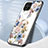 Funda Bumper Silicona Gel Espejo Flores Carcasa S01 para Samsung Galaxy M53 5G