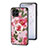 Funda Bumper Silicona Gel Espejo Flores Carcasa S01 para Samsung Galaxy M53 5G