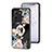 Funda Bumper Silicona Gel Espejo Flores Carcasa S01 para Vivo V25 Pro 5G