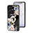 Funda Bumper Silicona Gel Espejo Flores Carcasa S01 para Vivo Y22