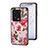 Funda Bumper Silicona Gel Espejo Flores Carcasa S01 para Xiaomi Mi 13 5G