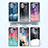 Funda Bumper Silicona Gel Espejo Patron de Moda Carcasa LS1 para Samsung Galaxy M32 5G