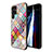 Funda Bumper Silicona Gel Espejo Patron de Moda Carcasa para Samsung Galaxy S21 Ultra 5G