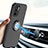 Funda Bumper Silicona Transparente con Magnetico Anillo de dedo Soporte T01 para Xiaomi Redmi Note 10T 5G