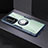 Funda Bumper Silicona Transparente Espejo 360 Grados con Magnetico Anillo de dedo Soporte para Huawei P40 Pro+ Plus