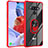 Funda Bumper Silicona Transparente Espejo 360 Grados con Magnetico Anillo de dedo Soporte para LG Stylo 6
