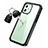 Funda Bumper Silicona Transparente Espejo 360 Grados para Apple iPhone 12 Mini Negro