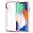 Funda Bumper Silicona Transparente Espejo 360 Grados para Apple iPhone Xs Max Rosa