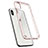 Funda Bumper Silicona Transparente Espejo 360 Grados para Apple iPhone Xs Max Rosa