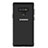 Funda Bumper Silicona Transparente Espejo para Samsung Galaxy Note 9 Negro