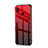 Funda Bumper Silicona Transparente Espejo para Xiaomi Mi Play 4G Rojo