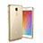 Funda Bumper Silicona Transparente Mate para Xiaomi Redmi Note 4X High Edition Oro