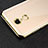 Funda Bumper Silicona Transparente Mate para Xiaomi Redmi Note 4X High Edition Oro