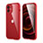 Funda Bumper Silicona y Plastico Carcasa Frontal y Trasera 360 Grados R05 para Apple iPhone 12 Mini