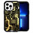 Funda Bumper Silicona y Plastico Carcasa Frontal y Trasera 360 Grados YJ1 para Apple iPhone 13 Pro Max Negro