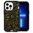Funda Bumper Silicona y Plastico Carcasa Frontal y Trasera 360 Grados YJ2 para Apple iPhone 13 Pro Max Negro