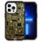 Funda Bumper Silicona y Plastico Carcasa Frontal y Trasera 360 Grados YJ3 para Apple iPhone 13 Pro Max Negro