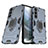 Funda Bumper Silicona y Plastico Mate Carcasa con Magnetico Anillo de dedo Soporte A01 para Samsung Galaxy S21 Plus 5G