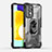 Funda Bumper Silicona y Plastico Mate Carcasa con Magnetico Anillo de dedo Soporte J01S para Samsung Galaxy A52s 5G