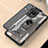 Funda Bumper Silicona y Plastico Mate Carcasa con Magnetico Anillo de dedo Soporte J01S para Samsung Galaxy M22 4G