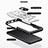 Funda Bumper Silicona y Plastico Mate Carcasa con Magnetico Anillo de dedo Soporte J02S para Samsung Galaxy M02