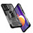 Funda Bumper Silicona y Plastico Mate Carcasa con Magnetico Anillo de dedo Soporte J02S para Samsung Galaxy M12
