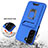 Funda Bumper Silicona y Plastico Mate Carcasa con Magnetico Anillo de dedo Soporte J03S para Samsung Galaxy S22 5G