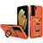 Funda Bumper Silicona y Plastico Mate Carcasa con Magnetico Anillo de dedo Soporte J03S para Samsung Galaxy S22 5G