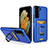 Funda Bumper Silicona y Plastico Mate Carcasa con Magnetico Anillo de dedo Soporte J03S para Samsung Galaxy S22 5G