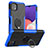 Funda Bumper Silicona y Plastico Mate Carcasa con Magnetico Anillo de dedo Soporte JX1 para Samsung Galaxy F42 5G