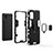 Funda Bumper Silicona y Plastico Mate Carcasa con Magnetico Anillo de dedo Soporte KC1 para Samsung Galaxy A51 4G