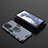Funda Bumper Silicona y Plastico Mate Carcasa con Magnetico Anillo de dedo Soporte KC1 para Xiaomi Mi 11T Pro 5G