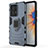 Funda Bumper Silicona y Plastico Mate Carcasa con Magnetico Anillo de dedo Soporte KC1 para Xiaomi Mi Mix 4 5G