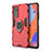 Funda Bumper Silicona y Plastico Mate Carcasa con Magnetico Anillo de dedo Soporte KC1 para Xiaomi Redmi Note 12 Pro 4G