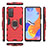 Funda Bumper Silicona y Plastico Mate Carcasa con Magnetico Anillo de dedo Soporte KC1 para Xiaomi Redmi Note 12 Pro 4G