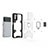 Funda Bumper Silicona y Plastico Mate Carcasa con Magnetico Anillo de dedo Soporte KC4 para Xiaomi Poco M3