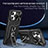 Funda Bumper Silicona y Plastico Mate Carcasa con Magnetico Anillo de dedo Soporte KC7 para Apple iPhone 13 Pro Max