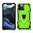 Funda Bumper Silicona y Plastico Mate Carcasa con Magnetico Anillo de dedo Soporte M01 para Apple iPhone 12 Pro Max