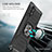 Funda Bumper Silicona y Plastico Mate Carcasa con Magnetico Anillo de dedo Soporte MQ1 para Samsung Galaxy Note 10 Plus 5G