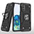 Funda Bumper Silicona y Plastico Mate Carcasa con Magnetico Anillo de dedo Soporte MQ1 para Samsung Galaxy S20 5G